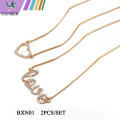 LOVE HEART FASHION NECKLACE SET